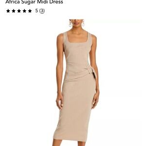 Chiara Boni La Petite Robe Beige Midi Dress
